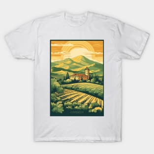 Umbria, Italy, Travel Poster T-Shirt